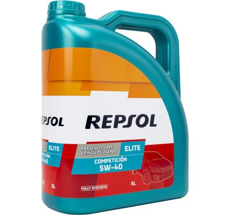 REPSOL Elite Competicion 5W-40 Aceite De Motor Para Coche, 5L