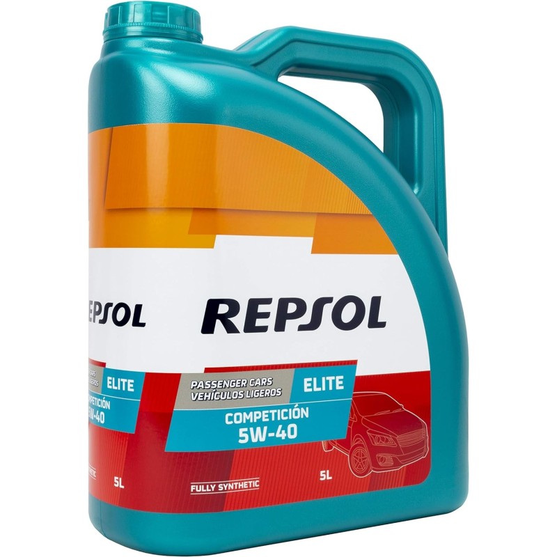 REPSOL Elite Competicion 5W-40 Aceite De Motor Para Coche, 5L