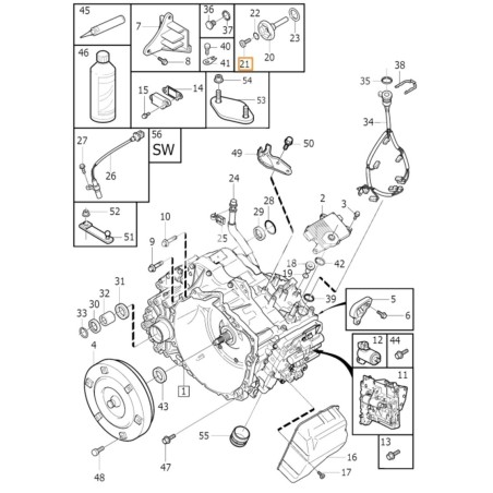 Caja de cambios automática Aisin AWF8F35 (GA8F22AW)