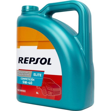 REPSOL Elite Competicion 5W-40 Aceite De Motor Para Coche, 5L