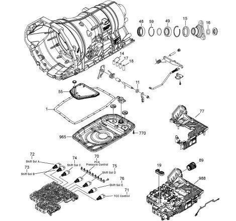 Caja de cambios automática Ford 6R80