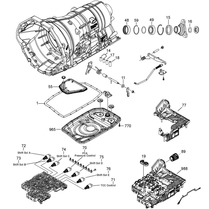 Caja de cambios automática Ford 6R80