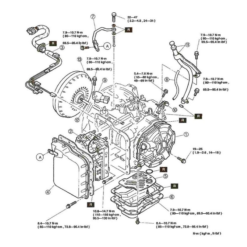 Caja de cambios automática Ford CD4E (LA4A-EL/4F44E)