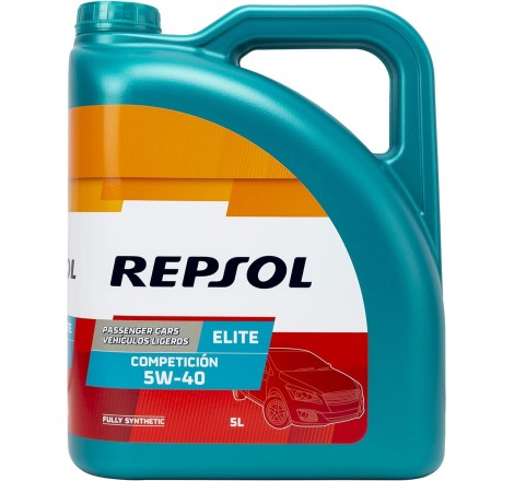 REPSOL Elite Competicion 5W-40 Aceite De Motor Para Coche, 5L