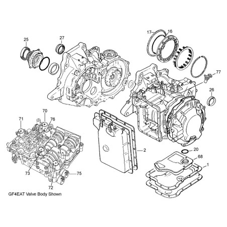 Caja de cambios automática Jatco-Mazda G4A-EL (4EAT-G)