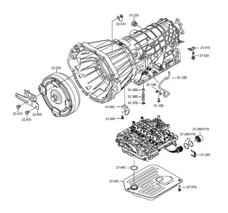 Caja de cambios automática VAG 01L (ZF 5HP24)