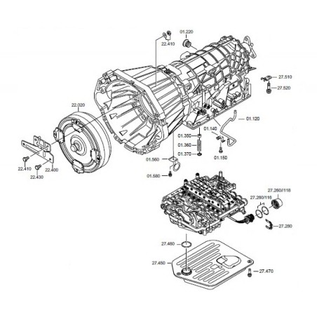 Caja de cambios automática VAG 01L (ZF 5HP24)