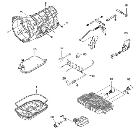 Caja de cambios automática VAG 01V (ZF 5HP19)