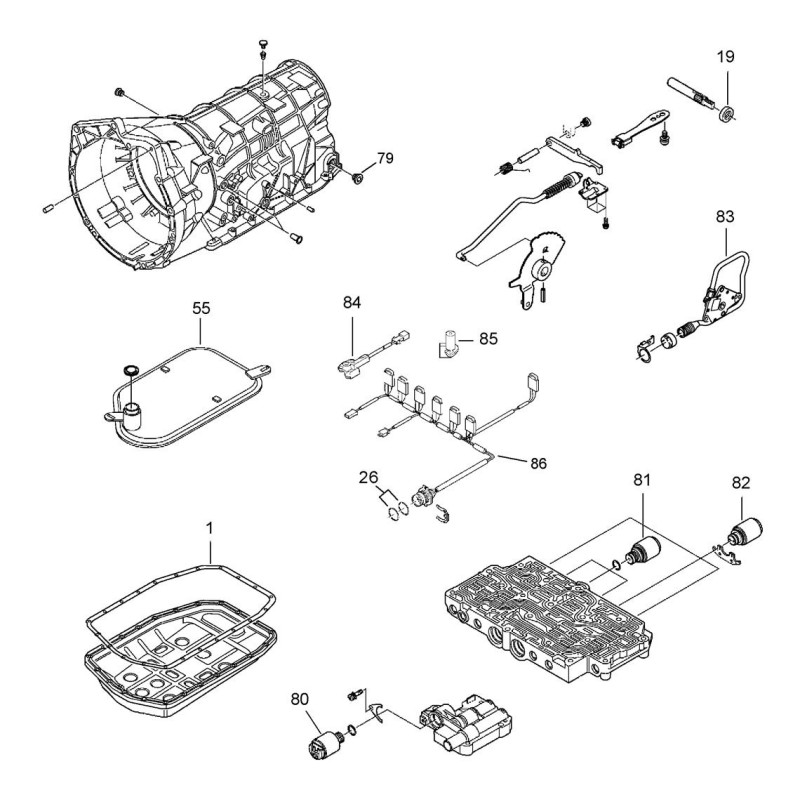 Caja de cambios automática VAG 01V (ZF 5HP19)