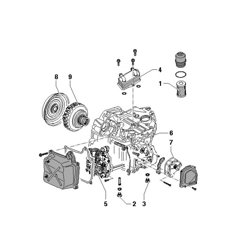 Caja de cambios automática VAG 02E (DQ250-6F/6Q)