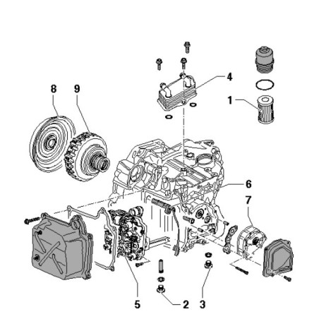 Caja de cambios automática VAG 02E (DQ250-6F/6Q)