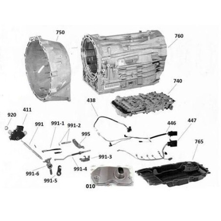 Caja de cambios automática VAG 09D (Aisin TR-60SN - AL750-6Q)