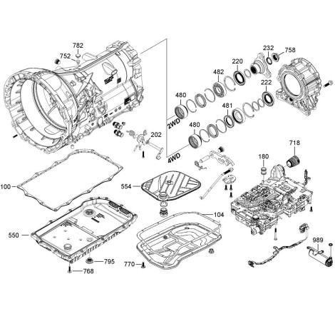 Caja de cambios automática VAG 0CM (ZF 8HP 45)