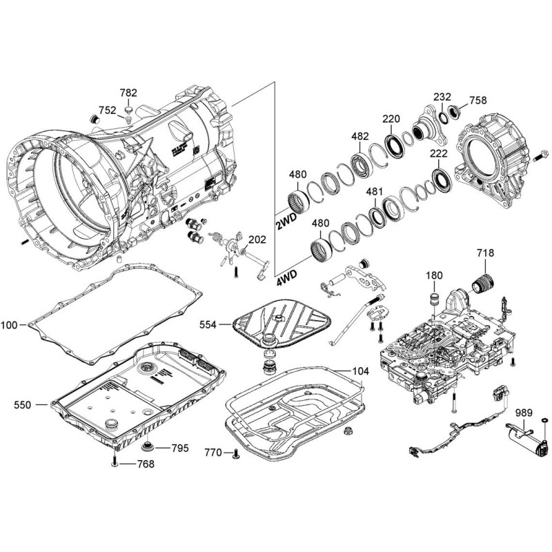 Caja de cambios automática VAG 0CM (ZF 8HP 45)