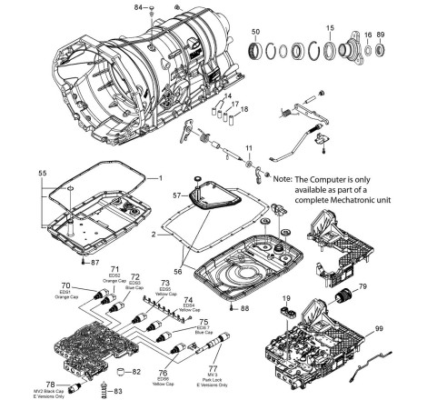 Caja de cambios automática VAG 0B6 (ZF 6HP28AF - AL651-6Q)