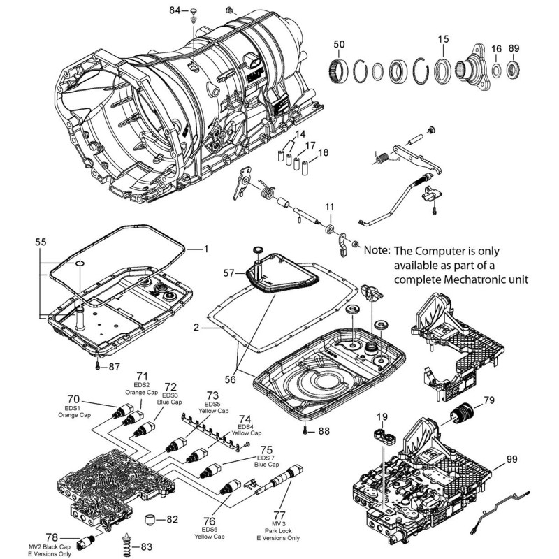 Caja de cambios automática VAG 0B6 (ZF 6HP28AF - AL651-6Q)