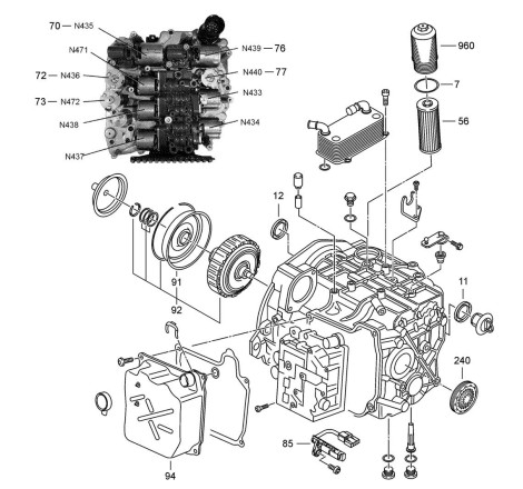 Caja de cambios automática VAG 0BH (DQ500)