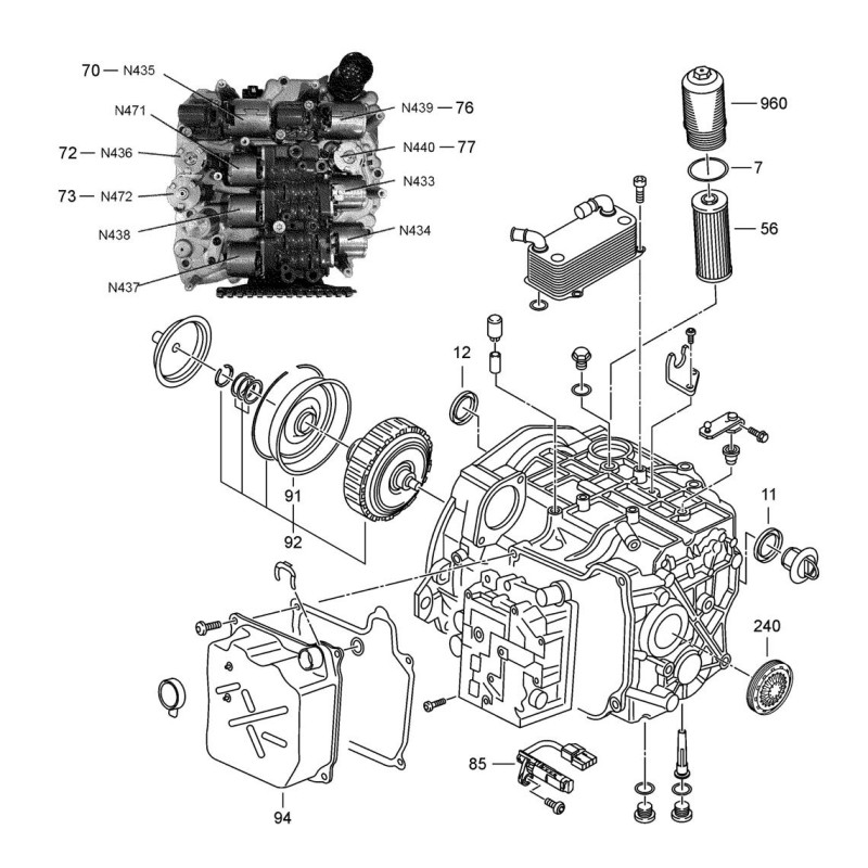 Caja de cambios automática VAG 0BH (DQ500)