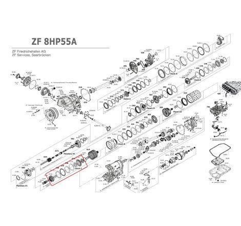 Caja de cambios automática VAG 0BK (ZF 8HP55AF - AL551-8Q)