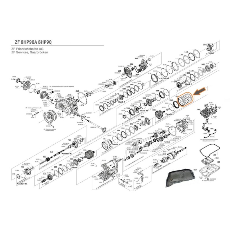 Caja de cambios automática VAG 0BL (ZF 8HP90AF - AL951-8Q)