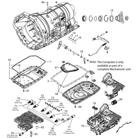 Caja de cambios automática VAG 0BQ (ZF 6HP32X - AL950-6A)