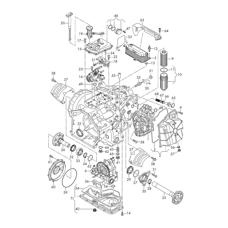 Caja de cambios automática VAG 0BZ (DL801)