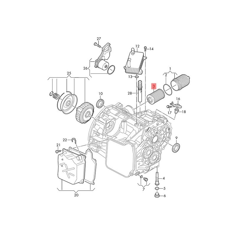 Caja de cambios automática VAG 0GC (DQ381 S-Tronic)