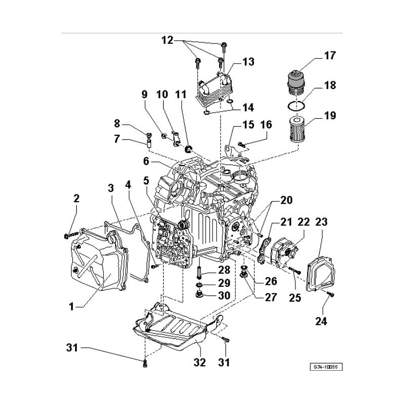 Caja de cambios automática VAG 0D9 (DQ250-6A)