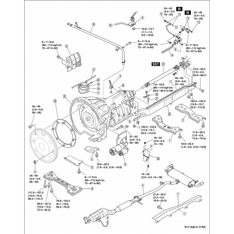 Caja de cambios automática Mazda SJ6A-EL