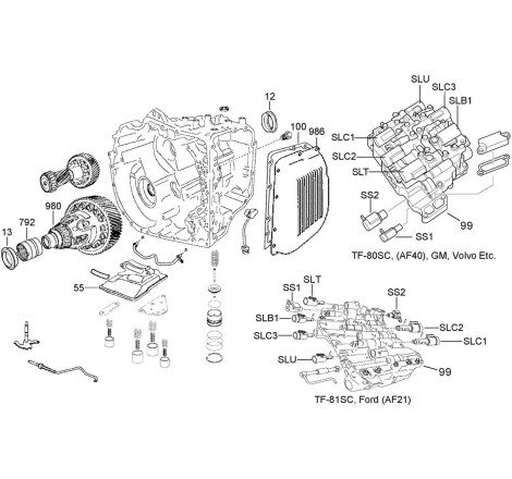 Caja de cambios automática Mazda AW6A-EL