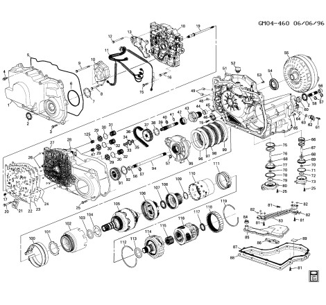 Caja de cambios automática GM 4T40-E