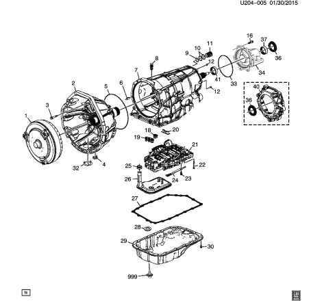 Caja de cambios automática GM 6L50-E