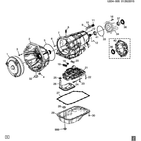 Caja de cambios automática GM 6L50-E