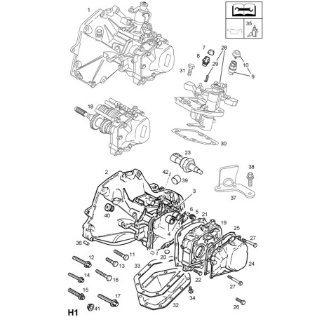 Caja de cambios automática GM F17 Easytronic MTA