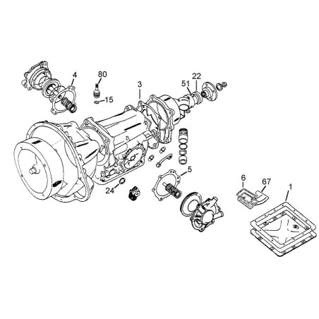 Caja de cambios automática Borg-Warner 65