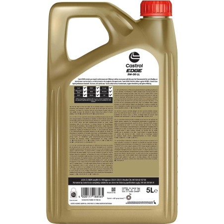 Castrol EDGE 5W-30 LL Aceite de Motor 5L