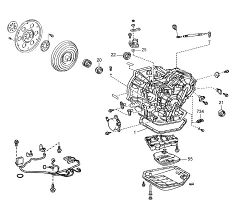 Caja de cambios automática Aisin Toyota K411 CVT