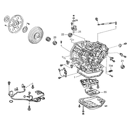 Caja de cambios automática Aisin Toyota K411 CVT