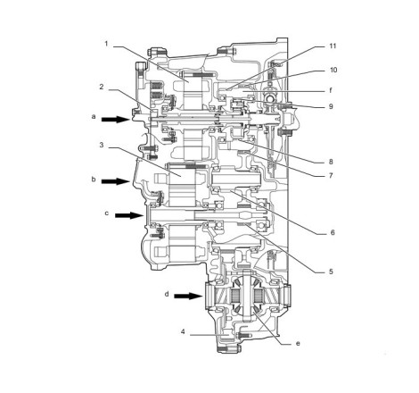 Caja de cambios automática Aisin Toyota P610 CVT