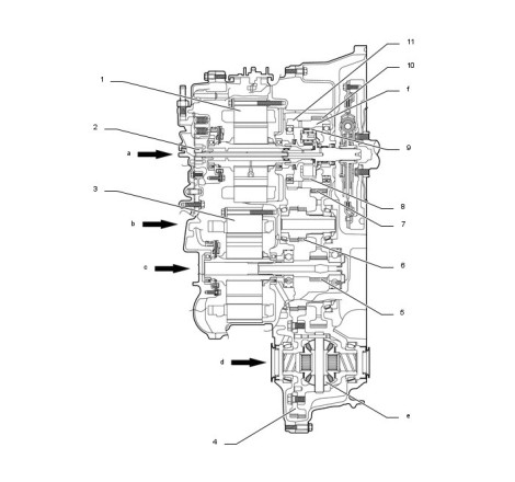 Caja de cambios automática Aisin Toyota P711 CVT