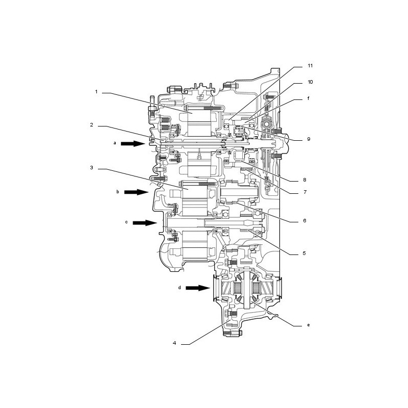 Caja de cambios automática Aisin Toyota P711 CVT