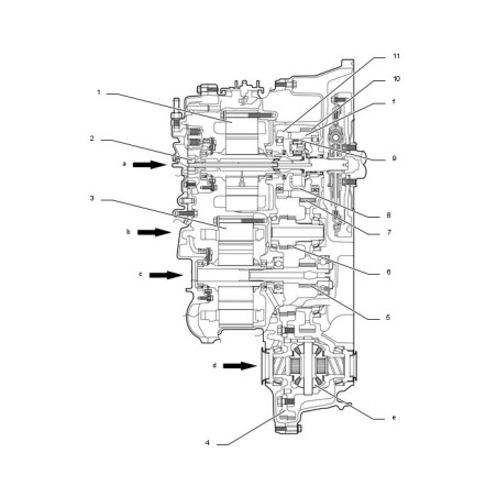 Caja de cambios automática Aisin Toyota P711 CVT