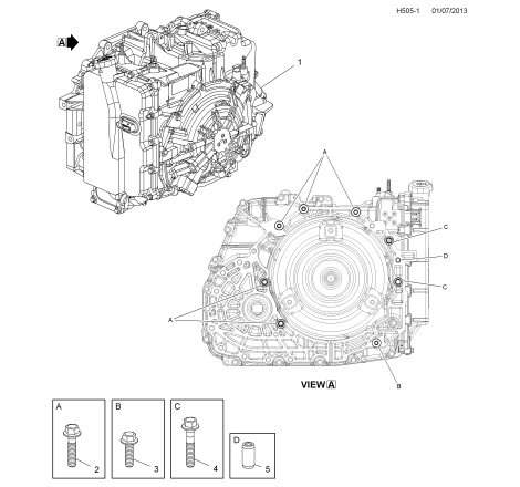 Caja de cambios automática GM 6T70