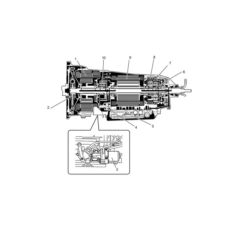 Caja de cambios automática Aisin Toyota L110 CVT