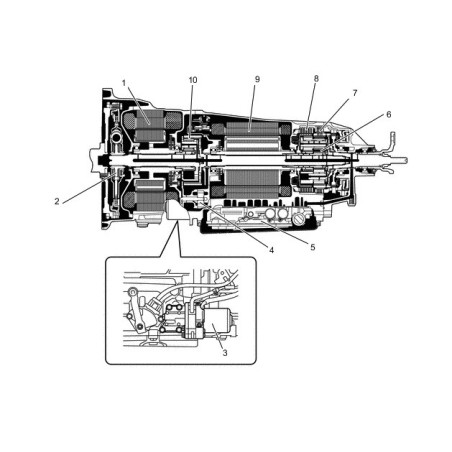 Caja de cambios automática Aisin Toyota L110 CVT